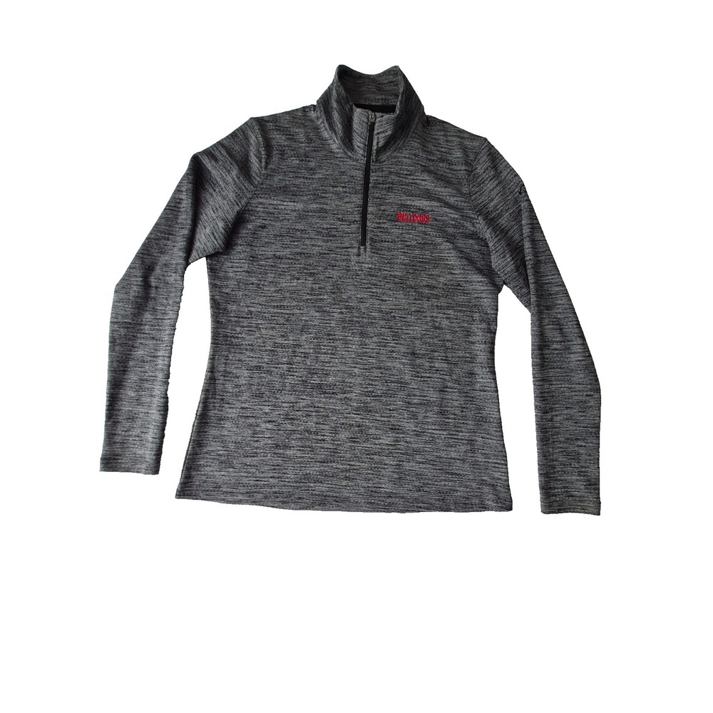 Nike Dri-FIT Lucky Azalea 1/2 Zip Pullover Womens XL Gray Bulldogs Athletic Top